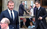 David Beckham và các huyền thoại bóng đá buồn bã tiễn biệt vợ HLV Sir Alex
