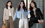 Áo khoác vải tweed và quần âu: Cứ chuyển mùa là phủ sóng style nàng công sở ngoài 30