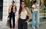 4 kiểu quần ống rộng "chiếm sóng" phong cách của các mỹ nhân Việt