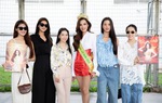 Á hậu Hương Ly có mặt tại sân bay để tiễn bạn thân Hoàng Phương đi dự thi Miss Grand International 2023
