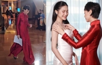 Mẹ vợ Đoàn Văn Hậu 3 lần xuất hiện ở đám cưới đều "gây bão" khi diện áo dài 