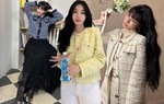 Tham khảo Tiffany Young cách diện áo khoác vải tweed đẹp suốt mùa lễ hội