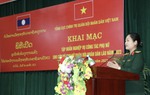 Nâng cao kiến thức, kỹ năng công tác phụ nữ cho cán bộ nữ Quân đội nhân dân Lào 