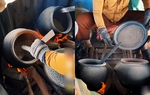 Lạ kỳ món ăn được rang bằng cát sau đó tẩm mắm và ớt ở Phan Rang 