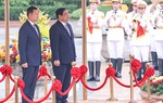 Thủ tướng Phạm Minh Chính chủ trì lễ đón và hội đàm với Thủ tướng Campuchia