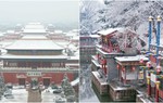 Trung Quốc: Tuyết đầu mùa bao phủ tạo nên cảnh tượng đẹp đến nao lòng tại Tử Cấm Thành 