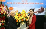 Hội LHPN Việt Nam thăm, chúc mừng Ủy ban Đoàn kết Công giáo Việt Nam nhân dịp Giáng sinh 2023