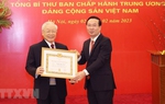 Lễ trao Huy hiệu 55 năm tuổi Đảng tặng Tổng Bí thư Nguyễn Phú Trọng
