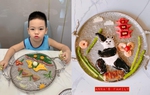 Nàng Hậu không ngại đứng hàng giờ trong bếp tạo hình món ăn bắt mắt để con ngon miệng hơn