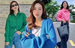 Khả Ngân gợi ý cách diện đồ màu nổi sành điệu, tinh tế
