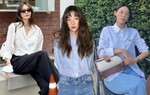 10 cách mix áo sơ mi đơn giản mà sang của sao Hàn