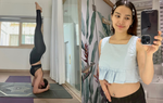 Phương Trinh Jolie gây bất ngờ vì thực hiện động tác tập luyện khó khi mang thai 