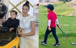 Con trai Phạm Hương 5 tuổi đã thành thạo trượt tuyết và bơi lội
