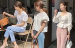 10 cách diện áo blouse trắng đơn giản mà sành điệu