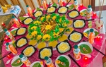 Bố trẻ thức cả đêm làm mâm cơm cúng thôi nôi, được hội chị em khen ngợi hết lời
