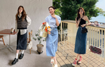 8 cách phối chân váy denim dành cho nàng 30+