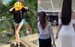 Nàng hậu chân dài tới 1m22 vẫn thích đi giày cao gót