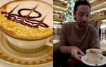 Thưởng thức ly cà phê rắc vàng 23 karat giá nửa triệu đồng trong khách sạn nguy nga nhất thế giới