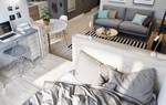 Tư vấn bố trí nội thất căn hộ 17m² hợp lý cho 2 người