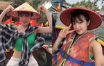 Cựu thành viên Iz*One vi vu Việt Nam, vừa đội nón vừa nhảy See Tình 