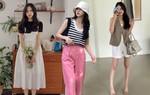 Phong cách mùa hè trẻ trung của mẹ 1 con sành điệu
