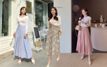 4 mẫu chân váy dài chân ái cho nàng diện hè