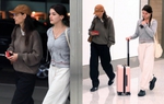 Suri Cruise để mặt mộc, diện đồ đơn giản ra sân bay cũng hút mọi ánh nhìn