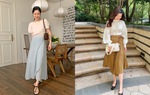 4 kiểu áo thêm ý tưởng sang xịn với chân váy dài 