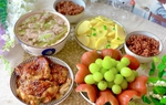 Mẹ bầu thai đôi chia sẻ loạt mâm cơm tự nấu, thai nhi đạt cân nặng chuẩn