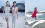 Võ Hoàng Yến và Minh Tú catwalk trên đá rêu 