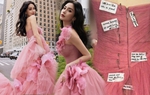 Angelababy phải "bóp váy" gần 12cm mới vừa vòng eo