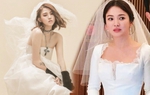 Cùng diện váy cưới: Song Hye Kyo ưa truyền thống, Han So Hee mới mẻ