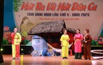 Bình Định: Nhiều tiết mục đặc sắc trong Liên hoan hát ru và hát dân ca