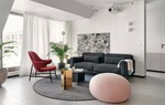 Căn hộ 42m² được thiết kế tinh tế với nội thất và màu sắc hiện đại