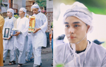 Jun Phạm nghẹn ngào trong lễ tiễn đưa bố