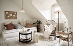 Căn hộ gác mái 44m² nhỏ xinh và ấm cúng