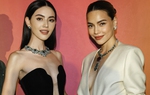 Hồ Ngọc Hà nổi bật khi chung khung hình với Mai Davika và Hoa hậu Hoàn vũ Catriona Gray 