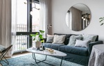 Căn hộ 47m2 với sắc xanh chủ đạo ai nhìn cũng thấy mát mắt