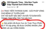 Cảnh giác với quảng cáo sữa Thyroid sure: Bài 2 - “Mượn danh” cả Cục An toàn thực phẩm 