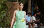 Lan Khuê hội ngộ Minh Tú trong show thời trang áo dài