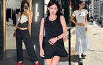 Outfit mùa thu của Jennie toàn đồ trắng đen nhưng biến hóa được theo 3 style 