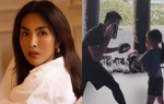 Hà Tăng hiếm hoi khoe cận 3 nhóc tỳ say sưa tập thể thao