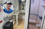 Chàng trai 25 tuổi sống trong căn nhà 6m2, nhà vệ sinh và bếp đặt kề nhau