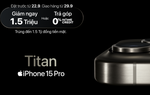 Cơ hội sở hữu iPhone 15 và trúng 100 triệu đồng tại Thế Giới Di Động