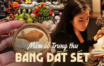 Cô gái tự tay làm mâm cỗ trung thu tí hon và gần 1.000 hiện vật bằng đất sét 