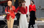 9 cách mặc trang phục màu đỏ sang trọng, không bị "sến"