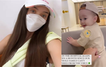 Vợ thủ môn Bùi Tiến Dũng mệt mỏi khi con trai thường xuyên bị ốm