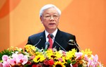 Tự hào và tin tưởng dưới lá cờ vẻ vang của Đảng, quyết tâm xây dựng một nước Việt Nam ngày càng giàu mạnh, văn minh, văn hiến và anh hùng