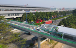Loạt cầu đi bộ kết nối metro số 1 TPHCM đang hoàn thiện 