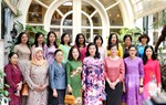 Phu nhân Tổng Bí thư, Chủ tịch nước giới thiệu văn hóa ẩm thực và áo dài đến Nhóm Phụ nữ Cộng đồng ASEAN 
